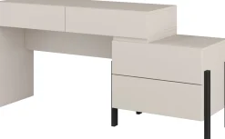 Biurko do sypialni 143 cm z szufladami kaszmir JUKON