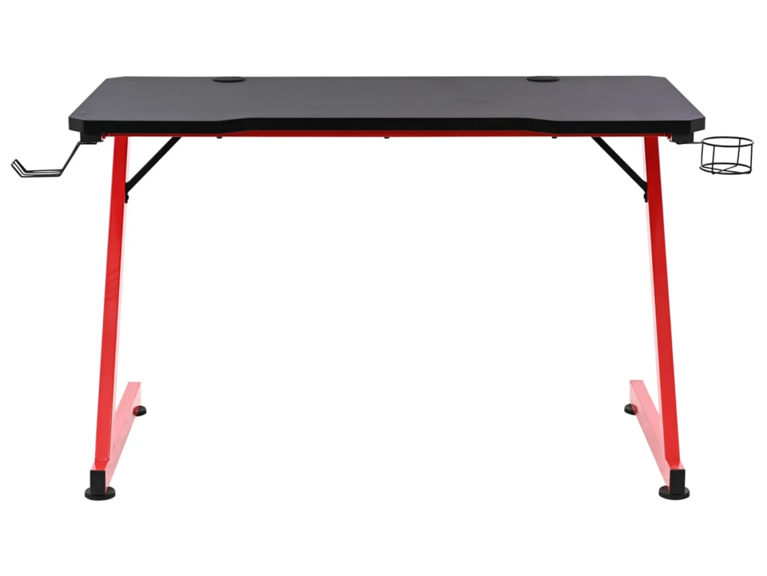 Biurko gamingowe Graz 120 cm czarno-czerwone
