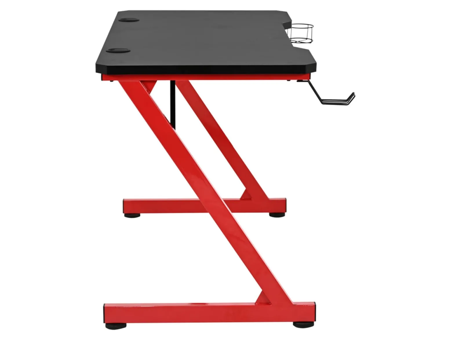Biurko gamingowe Graz 120 cm czarno-czerwone