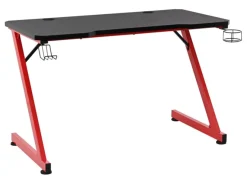 Biurko gamingowe Graz 120 cm czarno-czerwone