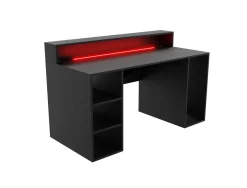 Biurko Gamingowe Komputerowe Enigma Xl Led Czarne