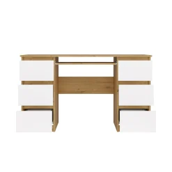 Biurko Kuba dąb artisan biel