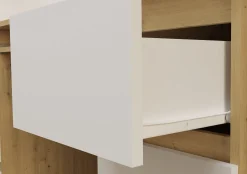 Biurko Kuba dąb artisan biel