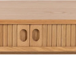 Biurko Ligna 100 cm z półką lamelowe, Oak lacquered