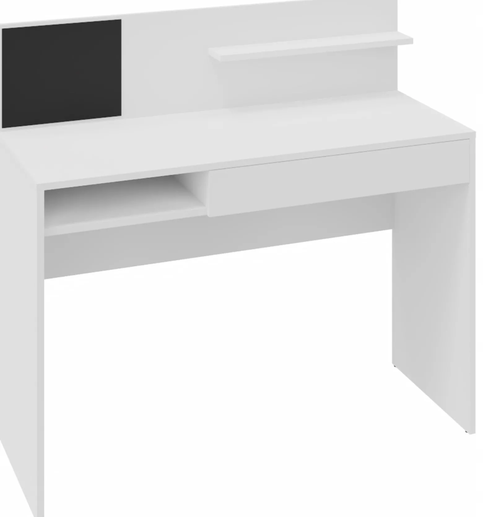 Biurko MAGNET białe 110cm tablica schowek szuflada