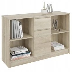 Biurko narożne komoda zestaw 120 cm FRAMIRE N-14 sonoma