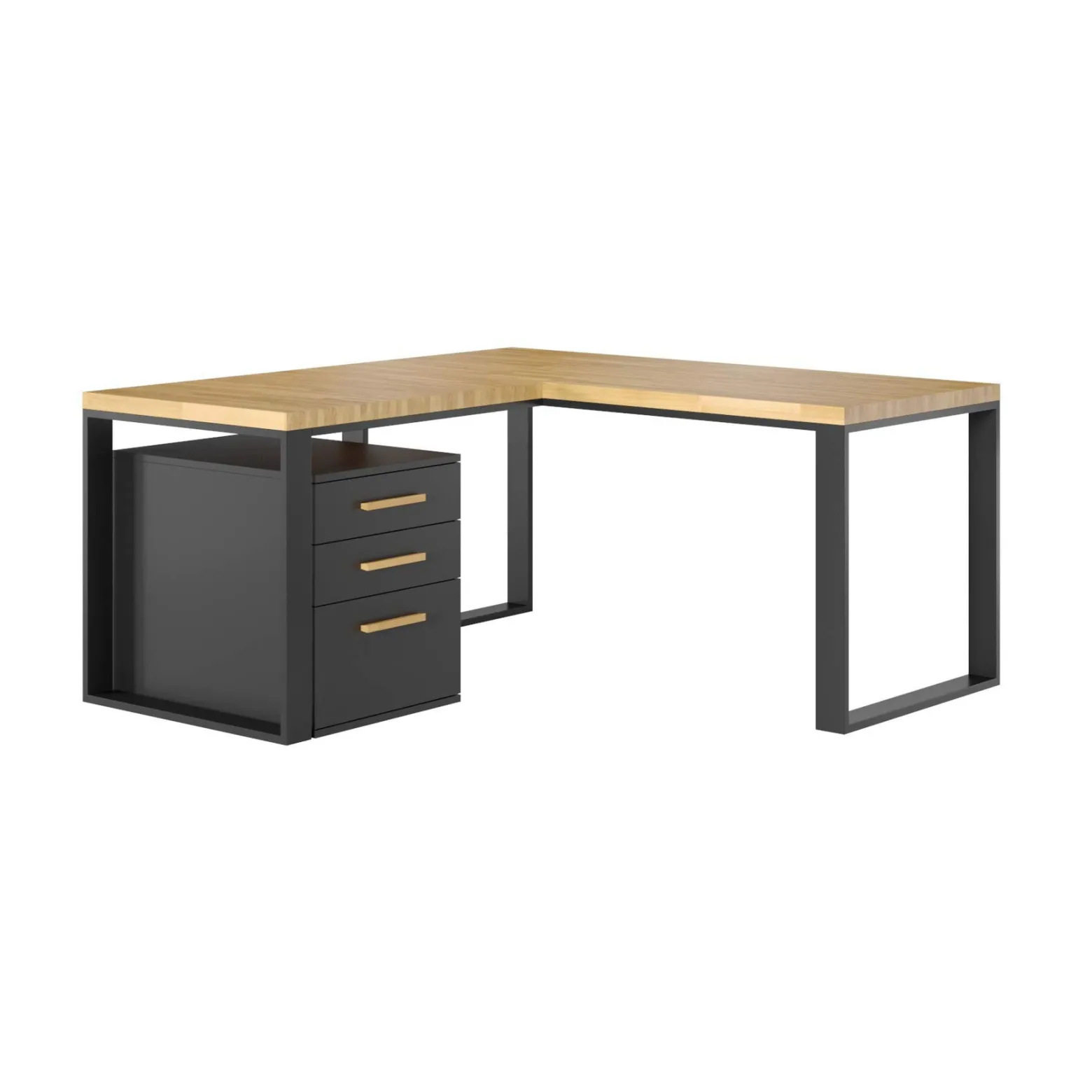 Biurko Narożne Loft Office - Elegancja i Ergonomia w Jednym