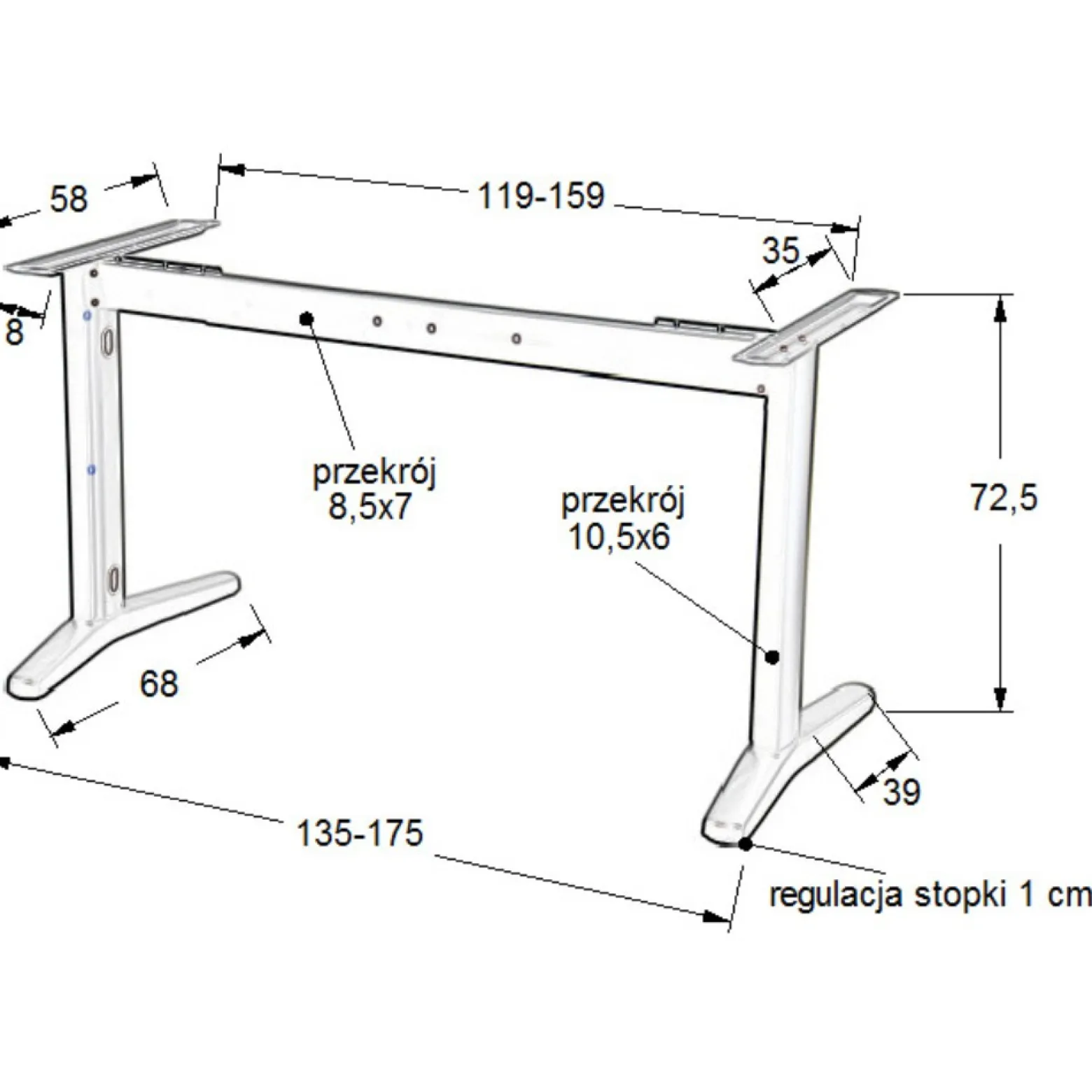 Biurko Pro Desk Dąb Lancelot