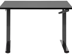 Biurko regulowane manualnie 120x72 cm czarne