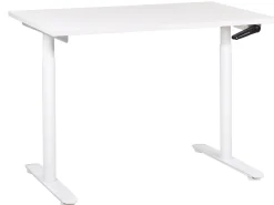 Biurko regulowane manualnie 120x72 cm białe