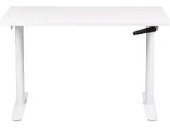Biurko regulowane manualnie 120x72 cm białe