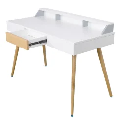 Biurko Skans białe dąb skandynawskie