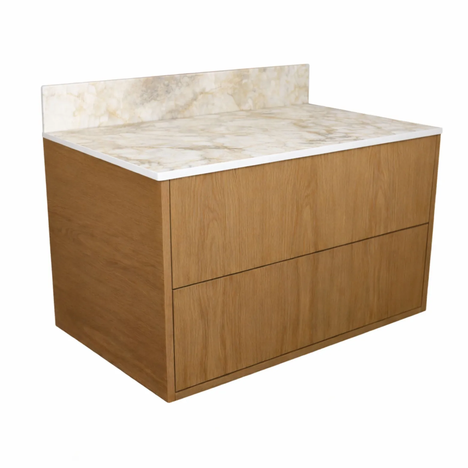 Blat łazienkowy HPL do szafki 40cm 41x35,5cm Breccia z panelem 12cm