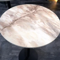 Blat łazienkowy HPL do szafki 40cm 41x35,5cm Breccia z panelem 12cm