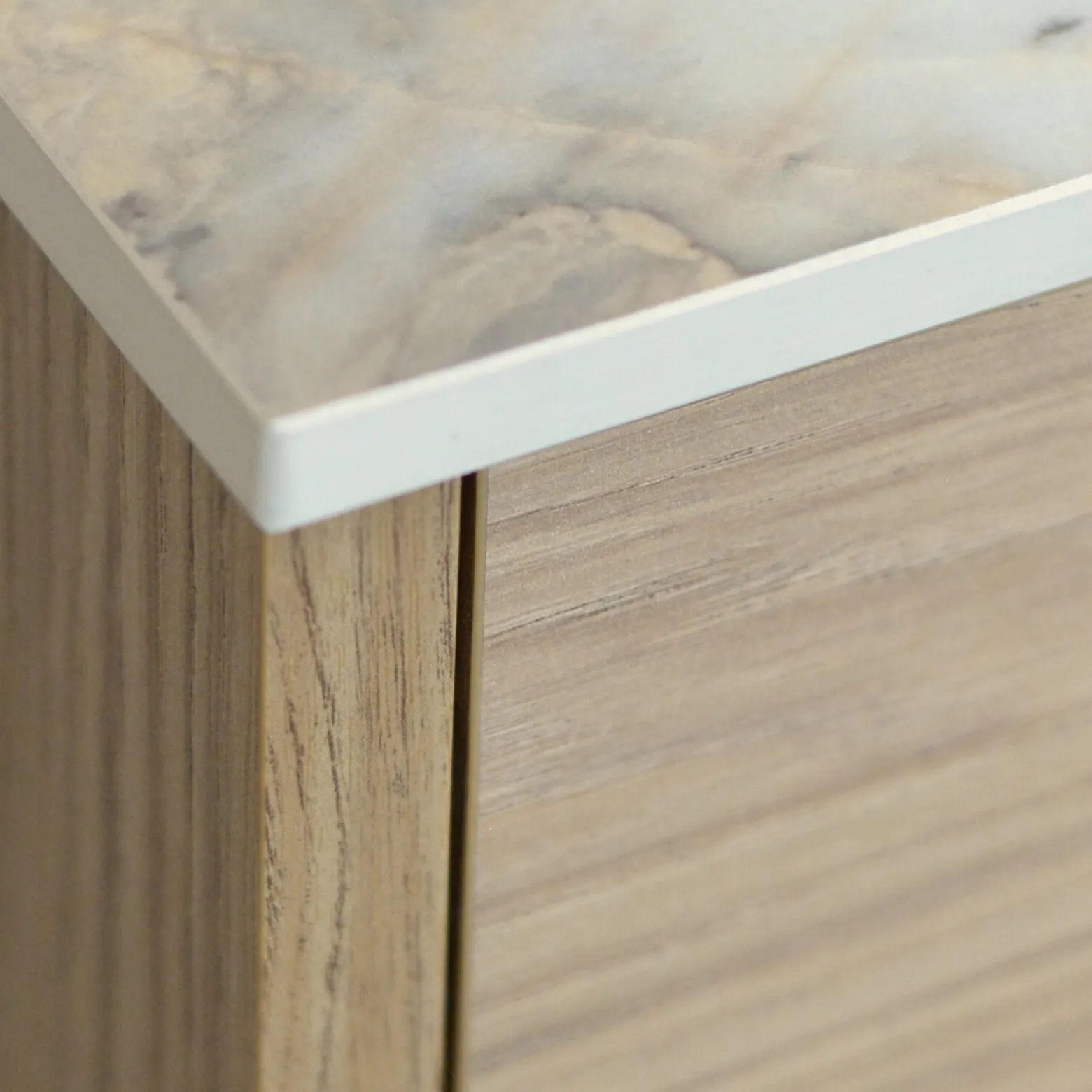 Blat łazienkowy HPL z otworami do szafki 60cm 62×49cm Breccia K594SU