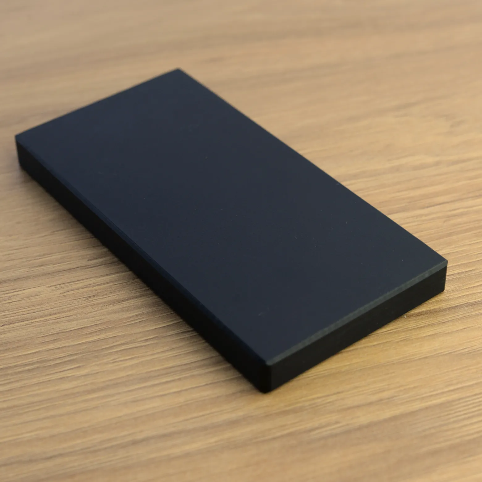 Blat łazienkowy HPL z otworami do szafki 50cm 51×46cm Black Mat 0190AF