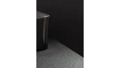 Blat łazienkowy kompaktowy 60 cm czarny z fazą 45°