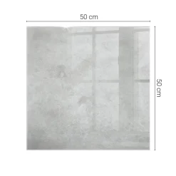 Blat szklany hartowany 50x50 Szyba na stolik Beton rysy Tulup