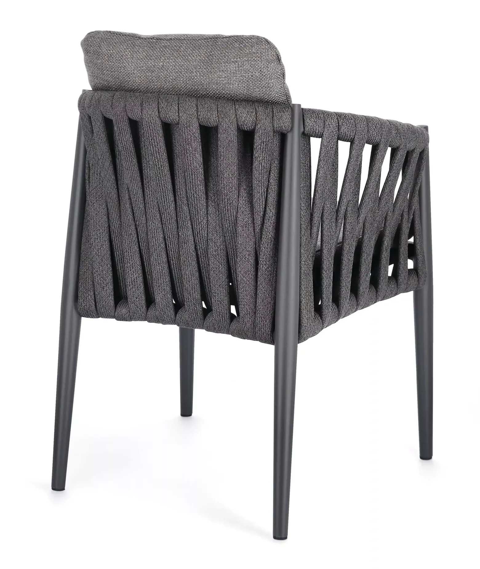 Bolzano Juno Krzesło ogrodowe 63x60 antracytowe aluminium