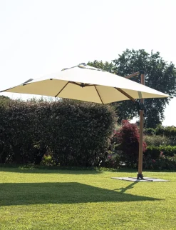 Bolzano Olympus Parasol ogrodowy 300x400 beżowy aluminium