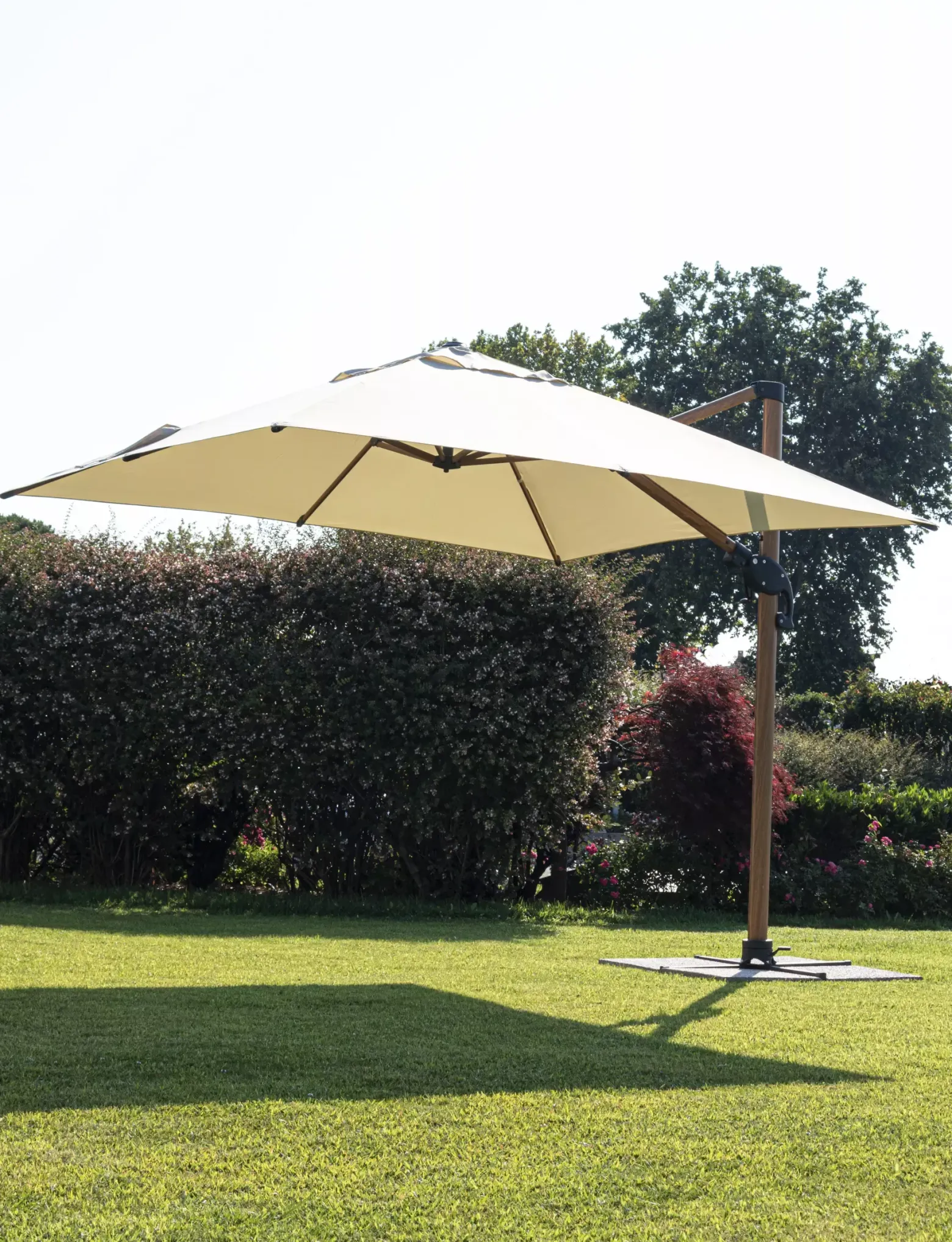 Bolzano Olympus Parasol ogrodowy 300x400 beżowy aluminium