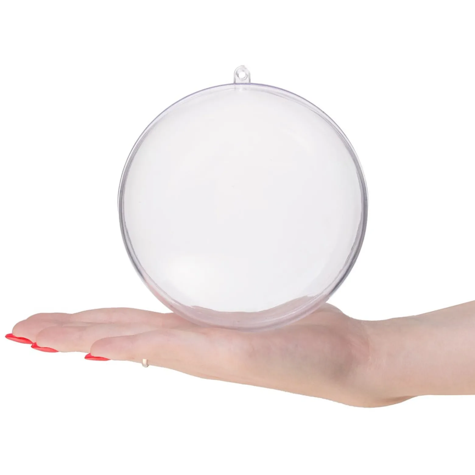 Bombki akrylowe 11cm kula plastikowa decoupage zestaw 8 szt.