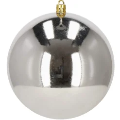 Bombki choinkowe 4 szt. zawieszki na choinkę 12 cm srebrne