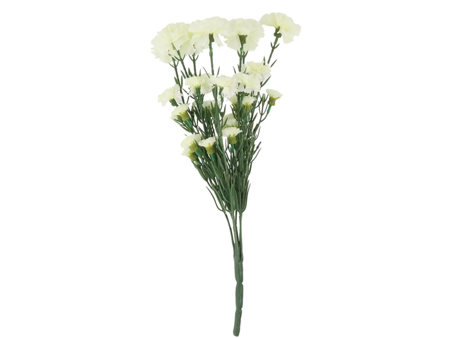 Bukiet goździków 43 cm białych