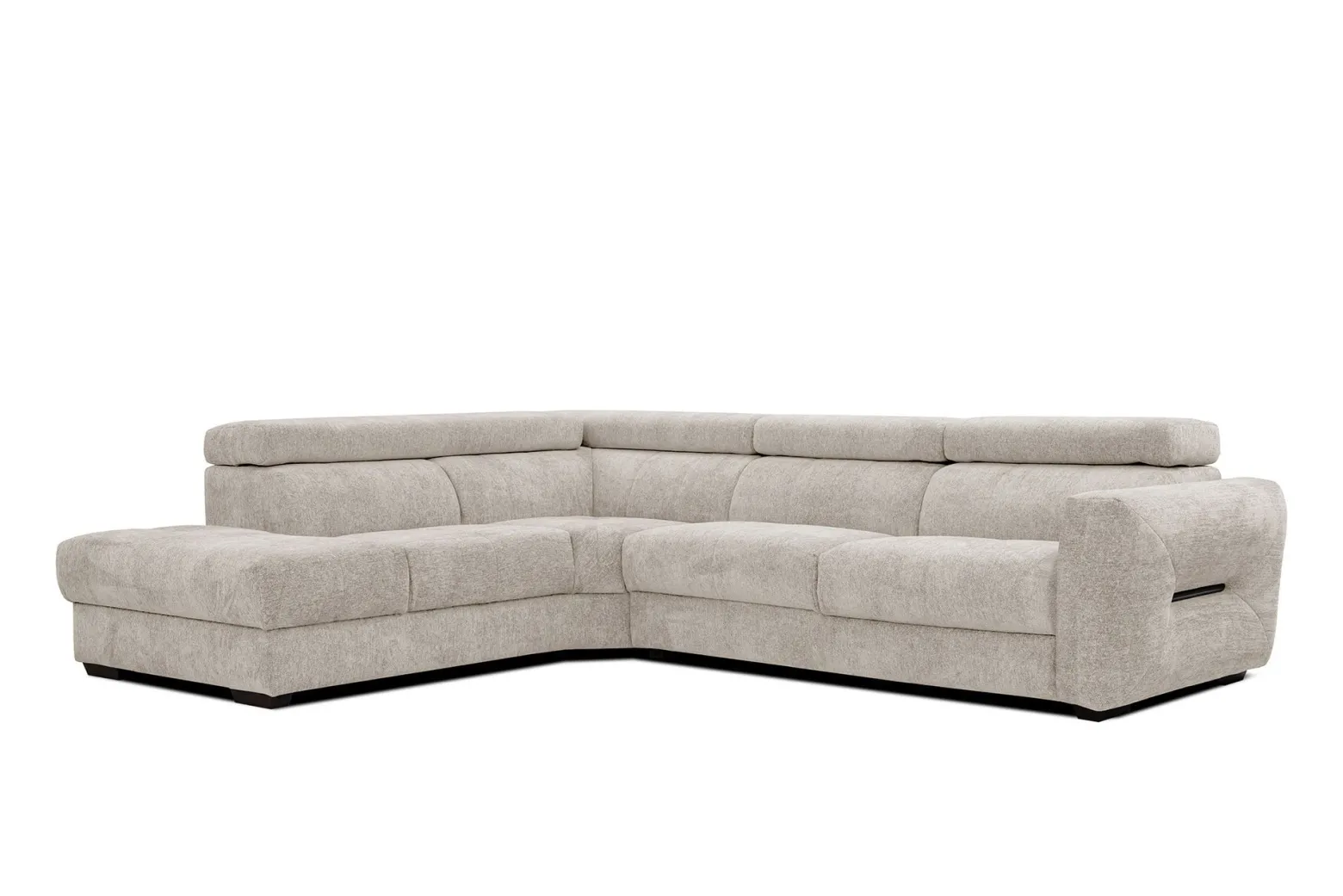 CALVERA Sofa narożna 5 osobowa lewa, ecru