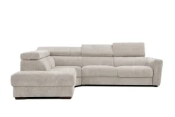 CALVERA Sofa narożna 5 osobowa lewa, ecru