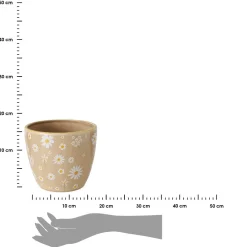 Ceramiczny Zestaw Donic Honey Beżowy z Stokrotkami