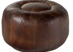 CHESTERFIELD Pufa #18 Skóra naturalna 60x38 cm