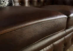 CHESTERFIELD Sofa #102 Skóra naturalna 162x82x76 cm
