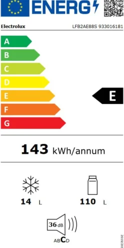Chłodziarko-zamrażarka ELECTROLUX LFB2AE88S
