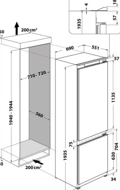 Chłodziarko-zamrażarka WHIRLPOOL WHSP70T262P
