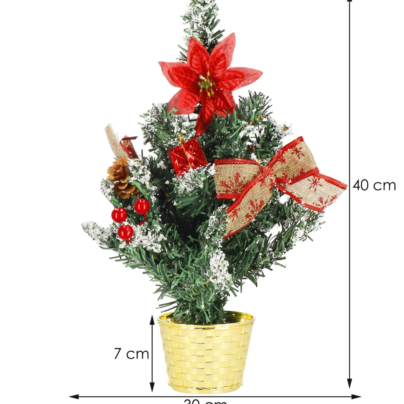 Choinka dekoracyjna sztuczne drzewko ozdoba świąteczna 40 cm