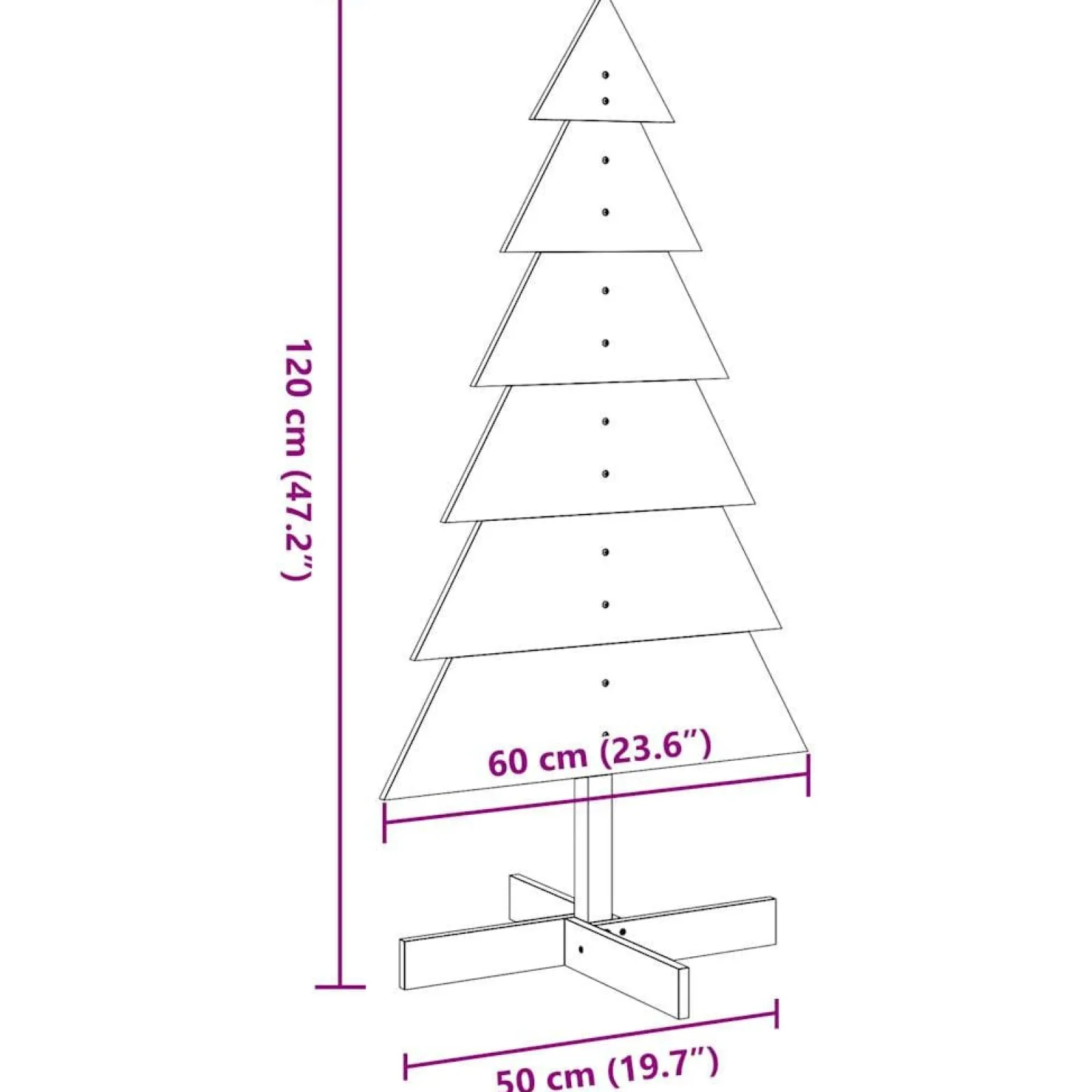 Choinka Sztuczna Drewniana Ze Stojakiem Biała Sztuczna Choinka 120 cm