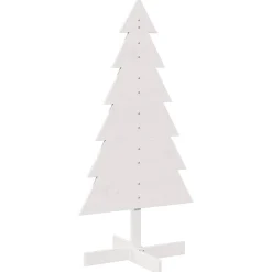 Choinka Sztuczna Drewniana Ze Stojakiem Biała Sztuczna Choinka 120 cm