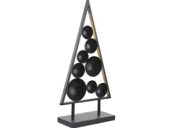 Choinka ozdoba metal bombki czarno-złota