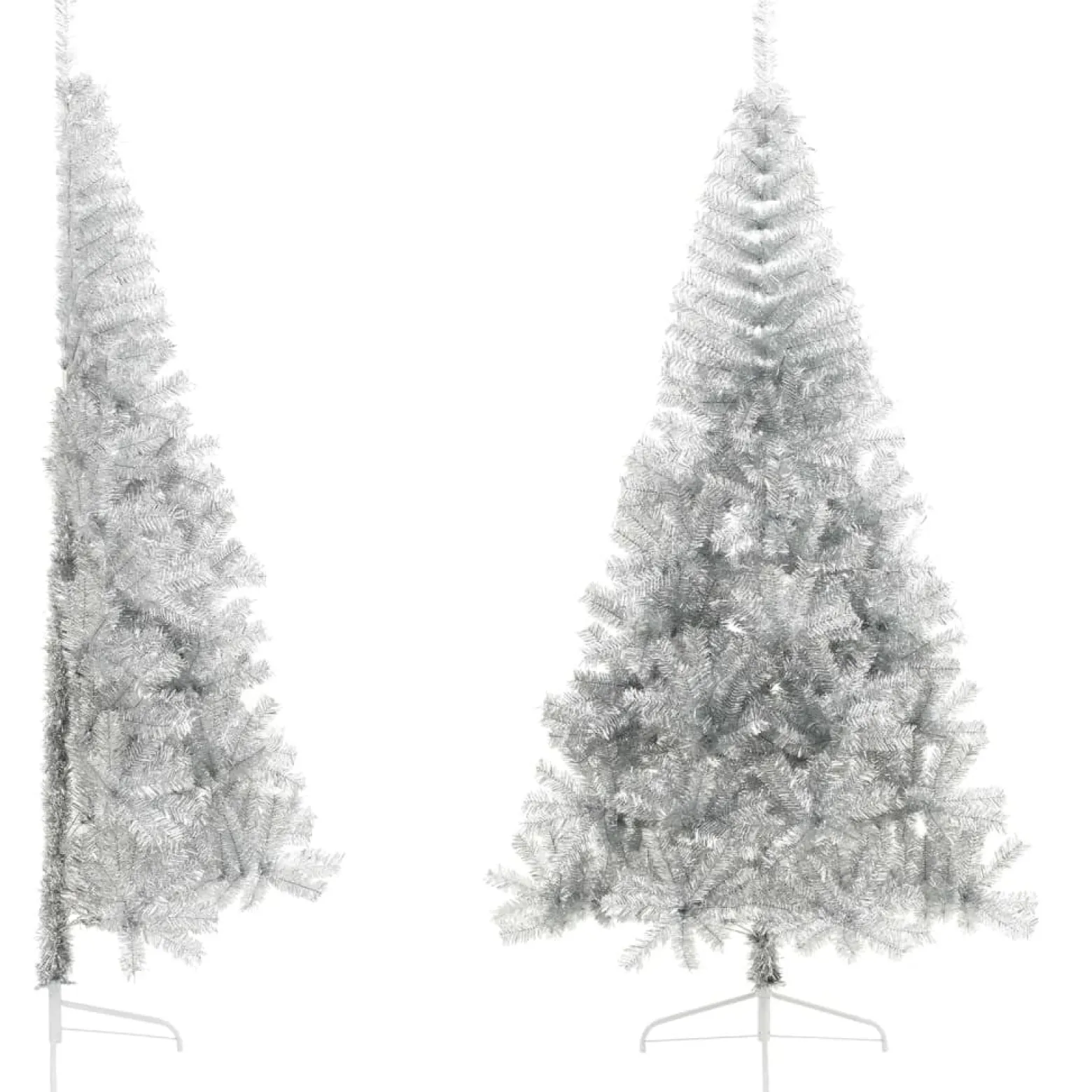 Choinka Srebrny 210 x 120 cm vidaXL