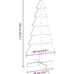 Choinka Sztuczna Drewniana Ze Stojakiem Biała Sztuczna Choinka 120 cm
