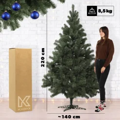 Choinka sztuczna Jodła 220 cm Gęsta Piękna Premium
