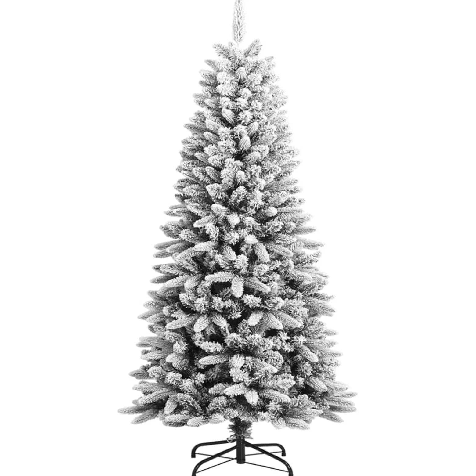 Choinka Sztuczna Ze Stojakiem Choinka Zielona Pokryta Śniegiem 120 cm
