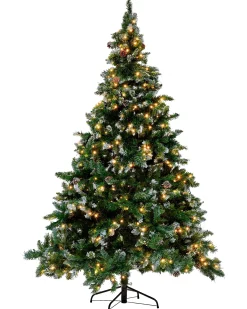 Choinka sztuczna z lampkami 180 cm zielona
