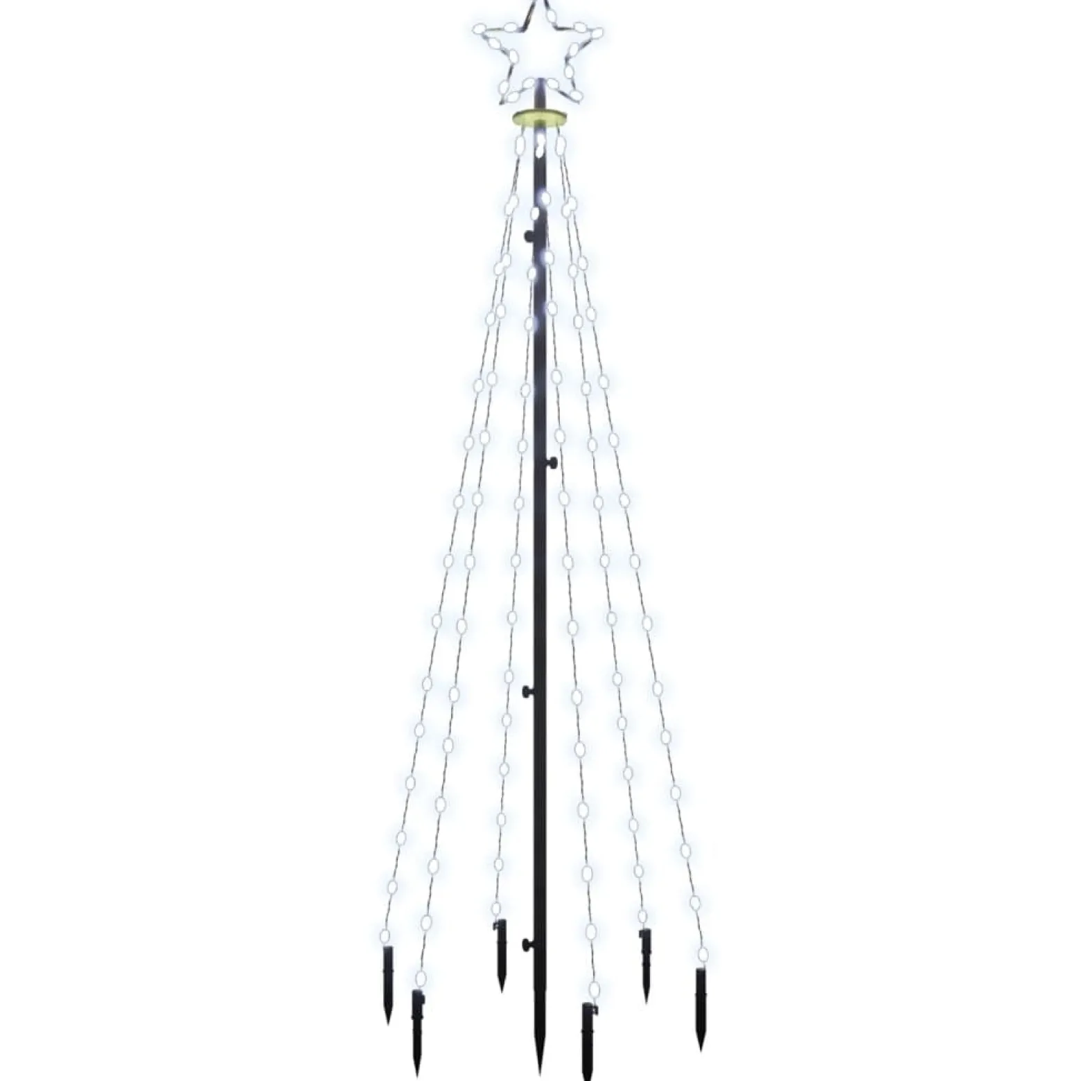 Choinka z kołkiem gruntowym Biały 180 x 70 cm vidaXL
