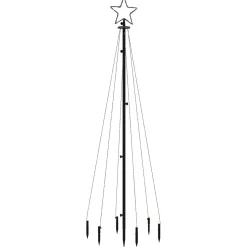 Choinka z kołkiem gruntowym Biały 180 x 70 cm vidaXL
