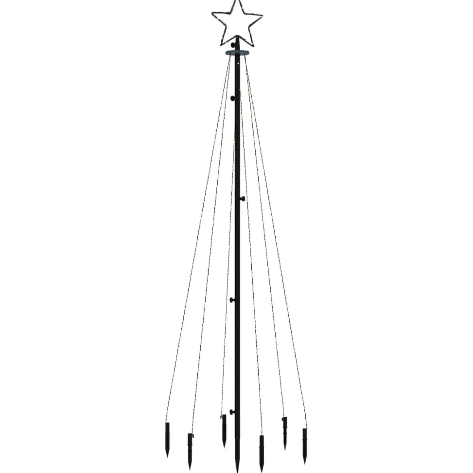 Choinka z kołkiem gruntowym Biały 180 x 70 cm vidaXL