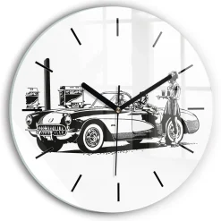Cichy Zegar Dekoracyjny Retro Ilustracja fi30