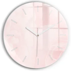 Cichy Zegar Dekoracyjny ścienny Kwitnące róże fi30