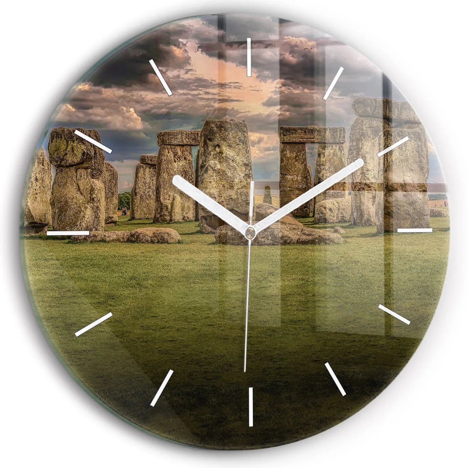 Cichy Zegar Dekoracyjny Stonehenge Nimbostratus fi30